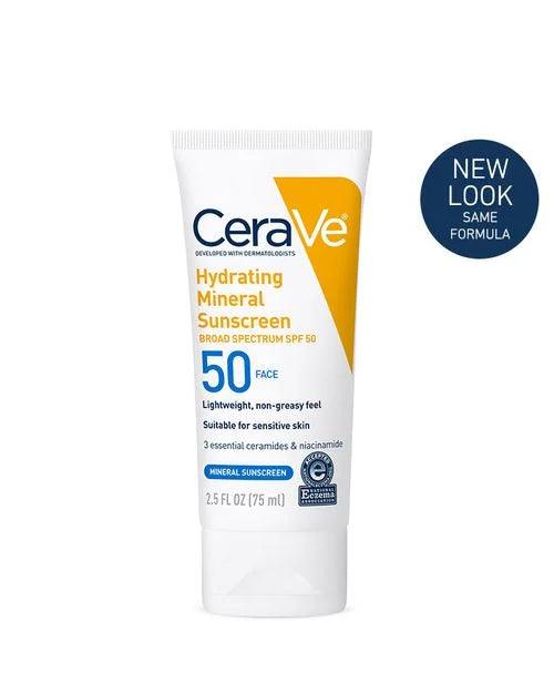 Cerave - Hydrating Mineral Sunscreen SPF 50 Face Lotion - 75ml - Image 2