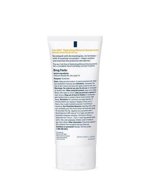Cerave - Hydrating Mineral Sunscreen SPF 50 Face Lotion - 75ml - Image 3